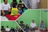 Camat Padalarang Agus Achmad Setiawan bersama Kepala Desa Ciburuy Firmansyah memberikan bantuan kepada tiga anak yatim-piatu di Kampung Andir, Desa Ciburuy, Kecamatan Padalarang KBB (foto: istimewa)