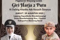 Desa Mandalawangi, Kecamatan Cipatat, merayakan milangkala ke-46 dengan penuh semarak melalui rangkaian kegiatan wayang golek (foto: Instagram @desa_mandalawangi.kbb)