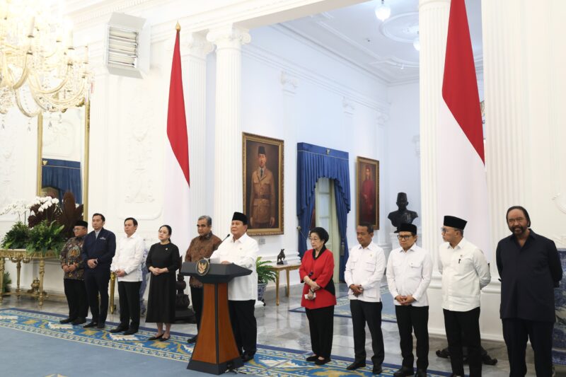 Presiden RI Prabowo Subianto dalam keterangan pers di Istana Merdeka, Minggu (31/8/2025). Foto: Seskab RI