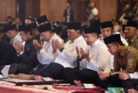 Presiden Republik Indonesia Prabowo Subianto menghadiri acara Peringatan Maulid Nabi Muhammad SAW 1447 H tingkat kenegaraan yang digelar di Masjid Istiqlal Jakarta, Kamis (4/9/2025) malam (foto: Sekretariat Presiden)