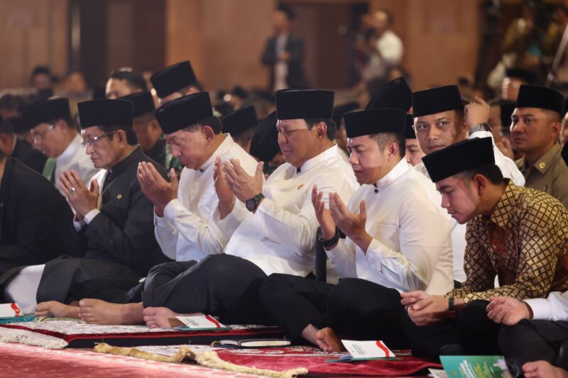 Presiden Republik Indonesia Prabowo Subianto menghadiri acara Peringatan Maulid Nabi Muhammad SAW 1447 H tingkat kenegaraan yang digelar di Masjid Istiqlal Jakarta, Kamis (4/9/2025) malam (foto: Sekretariat Presiden)