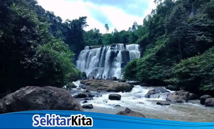 Destinasi wisata Curug Malela, Kecamatan Rongga, Kabupaten Bandung Barat (foto: @curugmalela_id)