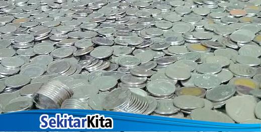 Berbagai macam uang koin mata uang Rupiah (foto: istimewa/ @yudigram)