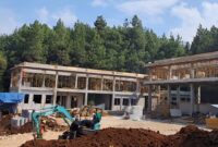 Pembangunan Kantor baru Damkar di kompleks perkantoran Pemerintah Kabupaten (Pemkab) Bandung Barat (foto: Abdul Kholilulloh)