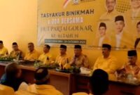 Hari Ulang Tahun (HUT) ke-61 Partai Golkar, pada Senin (20/10/2025).
Acara tersebut berlangsung di sekretariat DPD Golkar Bandung Barat, yang berlokasi di Ruko Jalan Cibatu Cilame RT 02 RW 06, Desa Cilame, Kecamatan Ngamprah,