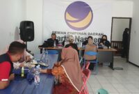 Dalam rangka memperingati Hari Ulang Tahun (HUT) ke-14 Partai NasDem yang bertepatan dengan Hari Santri Nasional, Dewan Pimpinan Daerah (DPD) Partai NasDem Kabupaten Bandung Barat (KBB) menggelar kegiatan Cek Kesehatan Gratis bagi masyarakat. Foto: dok. NasDem KBB