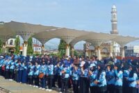 Peringatan Hari Ulang Tahun (HUT) Persatuan Guru Republik Indonesia (PGRI) ke-80 digelar meriah di Alun-Alun Cililin, Rabu (19/11/2025). Foto: Instagram kecamatan.cililin