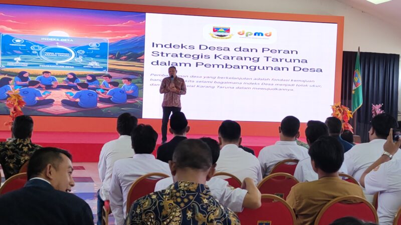 Dinas Pemberdayaan Masyarakat dan Desa (DPMD) Kabupaten Bandung Barat (KBB) menggelar Rapat Koordinasi Peningkatan Kapasitas Kelembagaan Karang Taruna Tingkat Kabupaten Bandung Barat, Kamis (13/11/2025). Foto: Abdul Kholilulloh 