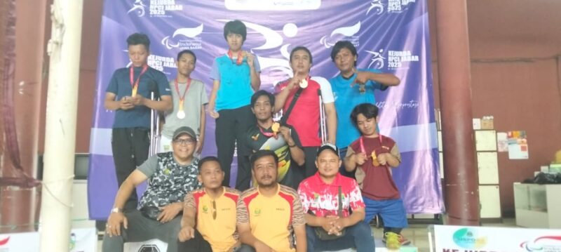 Cabang Olahraga (Cabor) Bulutangkis Nasional Paralympic Committee Indonesia (NPCI) Kabupaten Bekasi kembali menorehkan prestasi gemilang. Foto: Muh. Bachtiar 