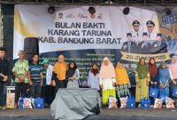pelaksanaan Bulan Bakti Karang Taruna (BBKT) Kabupaten Bandung Barat Tahun 2025 di lapangan Cikande, Desa Bojongkong, Saguling KBB (foto: Abdul Kholilulloh)