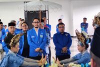 Bupati Bandung Barat, Jeje Ritchie Ismail didampingi Wakil Bupati Bandung Barat Asep Ismail menghadiri pelantikan DPD KNPI KBB (foto: Abdul Kholilulloh)