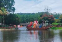 Atraksi Barongsai dan Liong jadi Magnet Wisata Imlek di Floating Market Lembang (foto: istinewa)