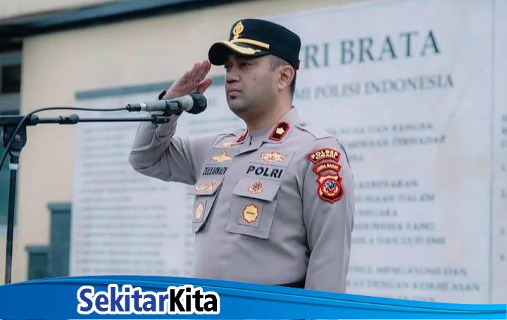 Wakapolres Cimahi Kompol Zulkarnaen, S.H., S.I.K., M.I.K menjadi Inspektur Upacara Peringatan Hari Kesadaran Nasional Tahun 2026 di Lapangan SIM Sat Lantas Polres Cimahi. Rabu (18/02/2026). Foto: Istimewa
