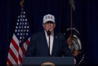 Presiden Amerika Serikat, Donald Trump, mengumumkan bahwa Pemimpin Tertinggi Iran, Ayatollah Ali Khamenei, telah tewas (foto: platform media sosialnya @realdonaldtrump)