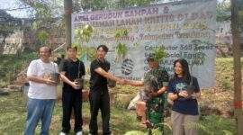 Dansektor 3 Citarum Pimpin Penanaman 366 Pohon Bersama EGGMPIRE TOKEN di Bojongsoang Bandung (foto: Tim Sekitarkita.id)
