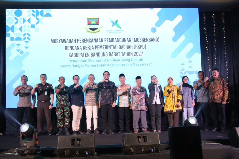 Pemerintah Kabupaten (Pemkab) Bandung Barat menggelar Musyawarah Perencanaan Pembangunan Rencana Kerja Pemerintah Daerah (Musrenbang RKPD) Tahun 2027 di Batujajar, Kamis 9 April 2026 (Foto: Frokompim KBB)