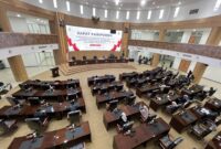 Sidang Paripurna Laporan Keterangan Pertanggungjawaban (LKPJ) Pemerintah Kabupaten Bandung Barat (KBB) tuai sorotan Selasa (31/3/2026), foto: Abdul Kholilulloh