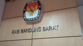 Kantor Komisi Pemilihan Umum (KPU) Kabupaten Bandung Barat (foto: dok. Sekitarkita.id/ Abdul Kholilulloh )