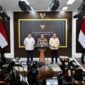 Menteri Sekretaris Negara (Mensesneg) Prasetyo Hadi saat konferensi pers, foto: Press Release Badan Komunikasi Pemerintah (Bakom) RI