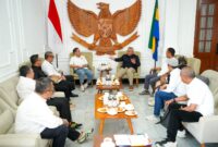 Audiensi jajaran PWI Jawa Barat dengan Wali Kota Bandung, Muhammad Farhan, di Pendopo Kota Bandung, Rabu (10/6/2026). Foto: Humas PWI Jabar