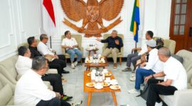Audiensi jajaran PWI Jawa Barat dengan Wali Kota Bandung, Muhammad Farhan, di Pendopo Kota Bandung, Rabu (10/6/2026). Foto: Humas PWI Jabar 