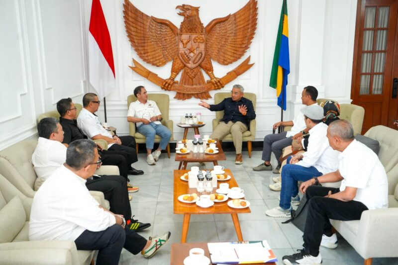 Audiensi jajaran PWI Jawa Barat dengan Wali Kota Bandung, Muhammad Farhan, di Pendopo Kota Bandung, Rabu (10/6/2026). Foto: Humas PWI Jabar 