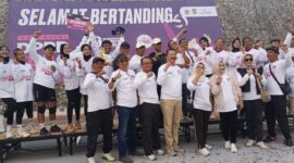 Turnamen Bola Voli Putri DPRD Cup Series 2 memeriahkan HUT KBB ke-19 (foto: Abdul Kholilulloh)