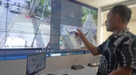 Ruangan operator CCTV ATCS milik Dishub Bandung Barat (foto: Abdul Kholilulloh)