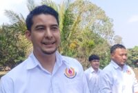 Ketua Viking Persib Club, Tobias Ginanjar Sayidina, yang juga menjabat sebagai Ketua KONI KBB (foto: Abdul Kholilulloh)