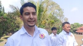 Ketua Viking Persib Club, Tobias Ginanjar Sayidina, yang juga menjabat sebagai Ketua KONI KBB (foto: Abdul Kholilulloh)