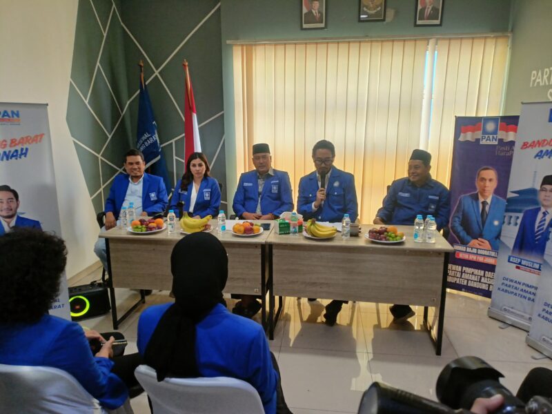 Ketua DPD Partai Amanat Nasional (PAN) Kabupaten Bandung Barat (KBB), Jeje Ritchie Ismail saat Muscab PAN VI Se Bandung Barat (foto: Abdul Kholilulloh)