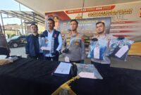 Kapolres Cimahi AKBP Niko N Adi Putra saat gelar perkara di Mapolres Cimahi, Rabu 22 Juli 2026 (foto: Abdul Kholilulloh)