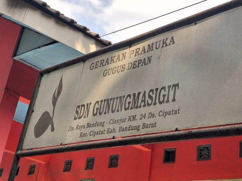 SDN Gunungmasigit, Kecamatan Cipatat, Kabupaten Bandung Barat (foto: Abdul Kholilulloh)