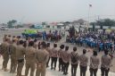 Masa aksi buruh berhasil merangsak masuk dan menduduki gedung DPRD KBB, Kamis 30 Juli 2026