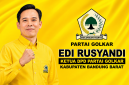 Edi Rusyandi resmi pimpin Ketua DPD Partai Golkar Kabupaten Bandung Barat secara aklamasi (foto: dok. Sekitarkita.id/ desain Abdul Kholilulloh)
