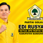 Edi Rusyandi resmi pimpin Ketua DPD Partai Golkar Kabupaten Bandung Barat secara aklamasi (foto: dok. Sekitarkita.id/ desain Abdul Kholilulloh)