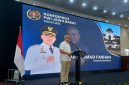 Walikota Bandung, Muhammad Farhan saat menghadiri Konferensi Provinsi Persatuan Wartawan Indonesia (PWI) Jawa Barat 2026 di Hotel Horison Bandung, Rabu (12/8/2026). Foto: Abdul Kholilulloh 