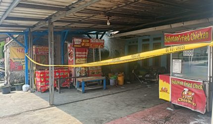 Pasca Ledakan Tabung Gas, Polsek Padalarang Pasang Garis Polisi di Lokasi Fried Chicken