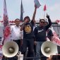 Koordinator AMPB Supriyono alias Botok saat membacakan hasil audensi dengan pimpinan DPR RI di Senayan (foto: istimewa)