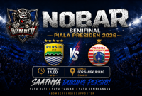 Nobar Persib vs Persija di GOR Sangkuriang Cimahi, BOMBER KBB Ajak Bobotoh Ramaikan Semifinal Piala Presiden 2026 (foto: Bomber KBB)