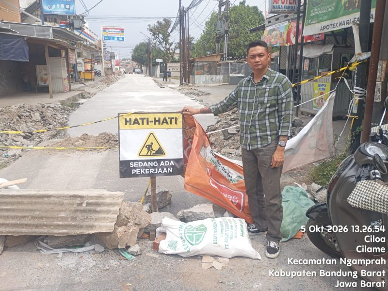 CV Deannova dan PUTR KBB Disorot, Proyek Jalan H Gofur-Cibatu Dinilai Asal-asalan 