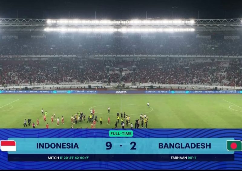 Timnas Indonesia Menang Telak 9-2 atas Bangladesh, Garuda Lolos ke Final FIFA ASEAN Cup 2026